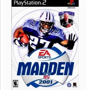 𝅺33. MADDEN NFL 2001 PlayStation 2 Video Game